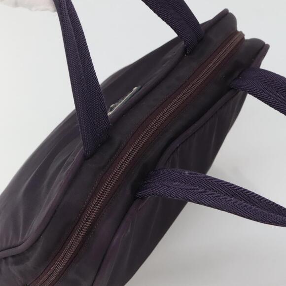 PRADA Hand Bag Nylon Purple Silver - Picture 6 of 12